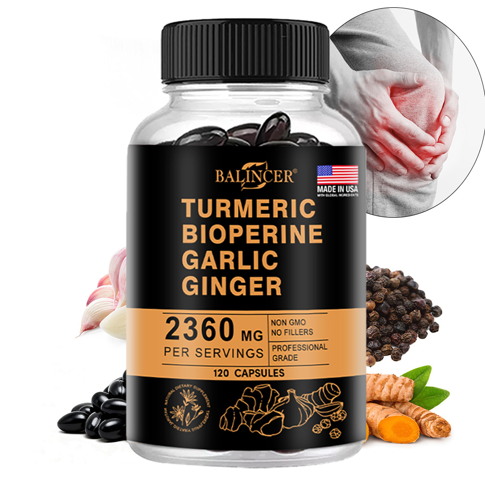 Turmeric Curcumin Capsule - Turmeric Ginger Capsules 2360mg with Curcumin