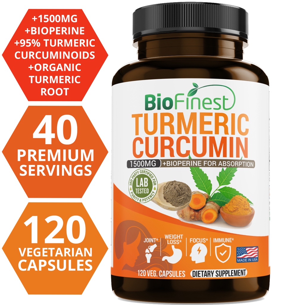 Turmeric Curcumin Capsule - Biofinest Curcumin 1500 Mg 95% Curcumin