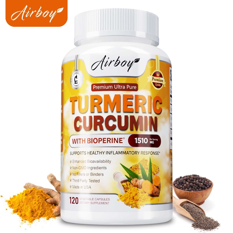 Turmeric Curcumin Capsule - Turmeric Curcumin Capsules - Promote Digestion
