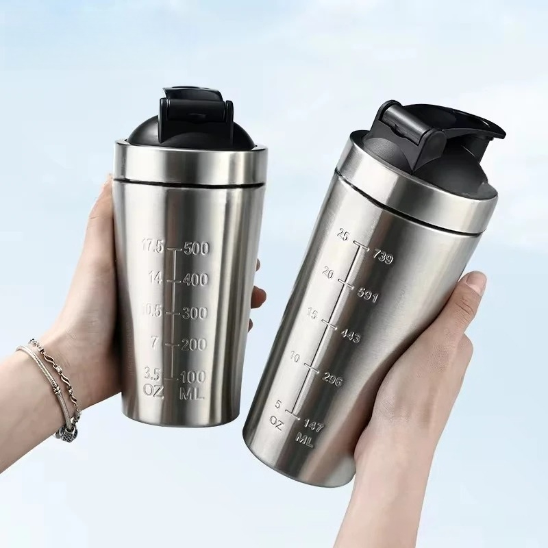 Whey Protein Isolate - 1pcs Stainless Steel Protein Powder Shaker