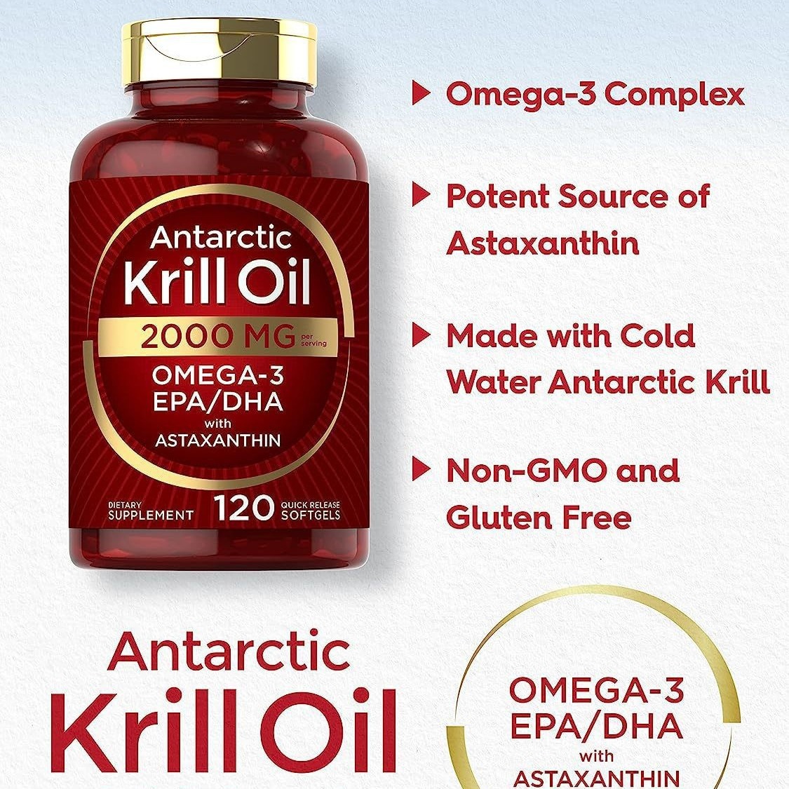 Nutrition In Fitness - Krill oil soft capsules supplement nutrition,