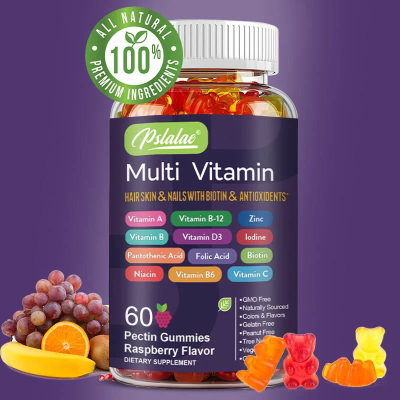Multivitamin Gummy Adult - Multivitamin Gummies - Enhances Energy Levels,