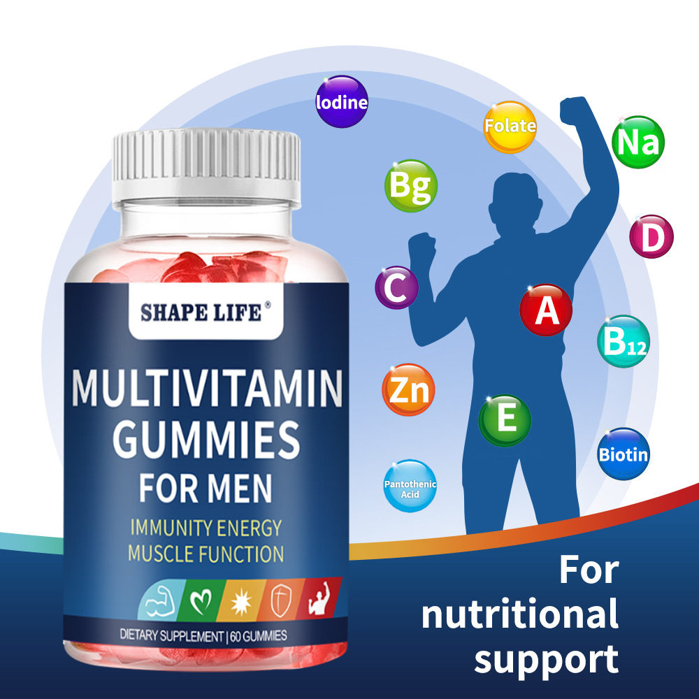Multivitamin Gummy Adult - Men's multi vitamin gummies supplement daily