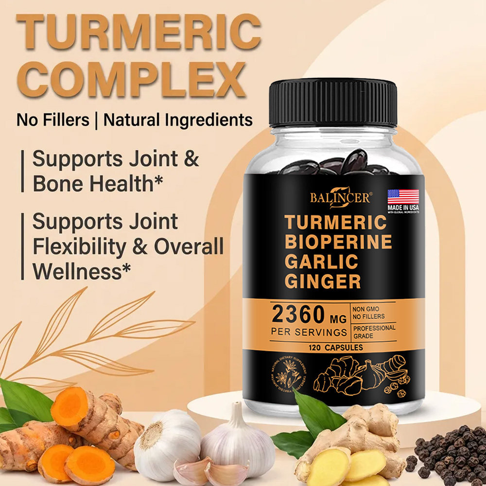 Turmeric Ginger Capsules 2360m - Turmeric Curcumin Capsule 评论和价格