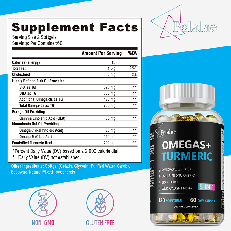 Omegas+ Turmeric Capsules - In - Turmeric Curcumin Capsule 评论和价格