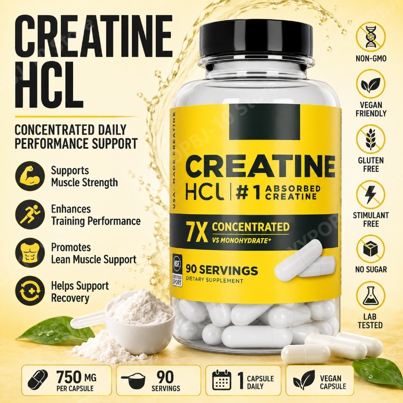 Creatine HCl 750mg 90 Capsules - Nutrition In Fitness 评论和价格