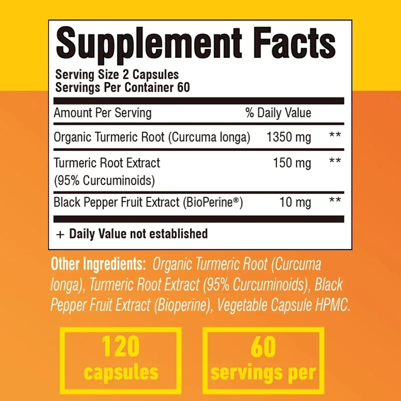 Turmeric Curcumin - Antioxidan - Turmeric Curcumin Capsule 评论和价格