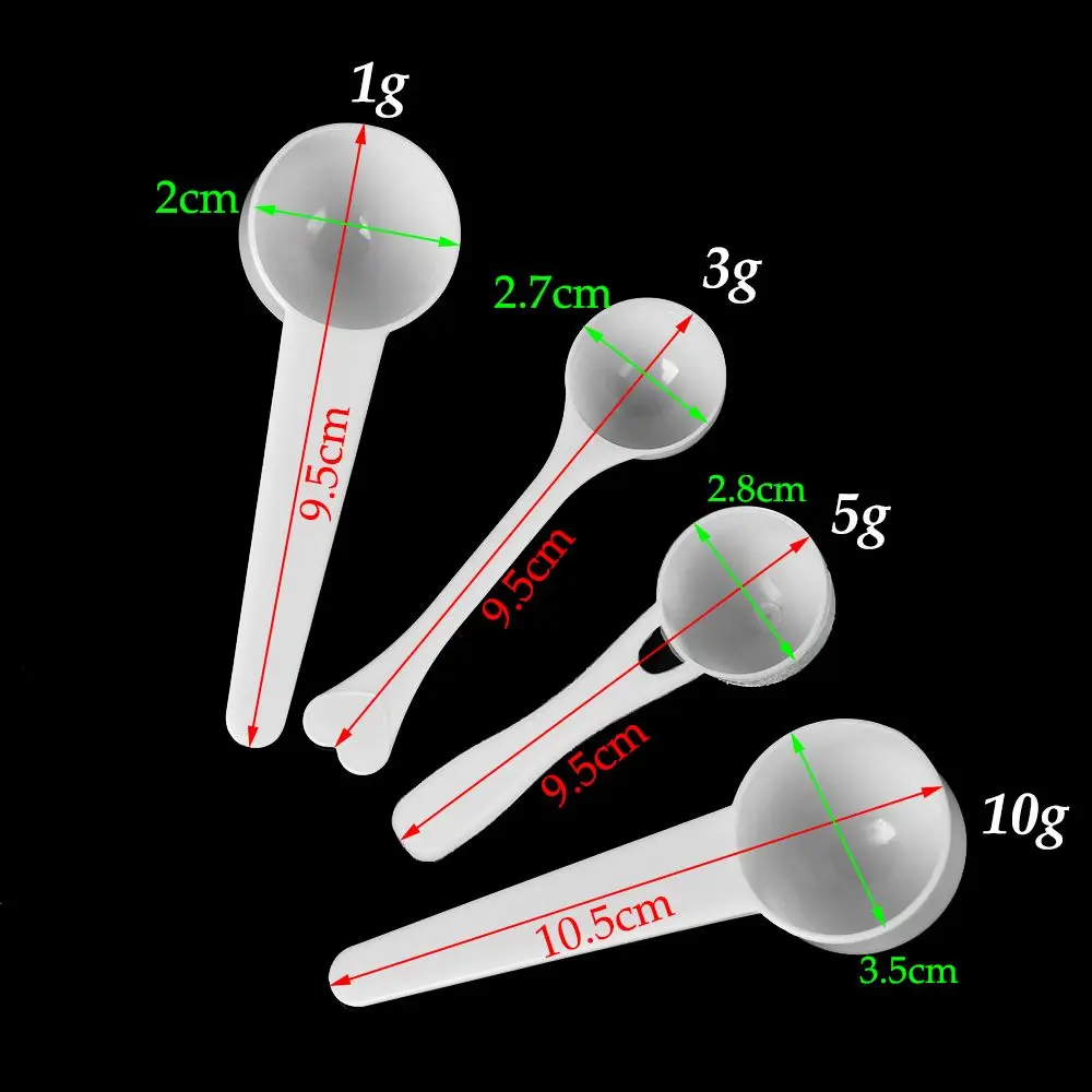 10PCS 1/3/5/10g Measuring Spoo - Whey Protein Isolate 评论和价格