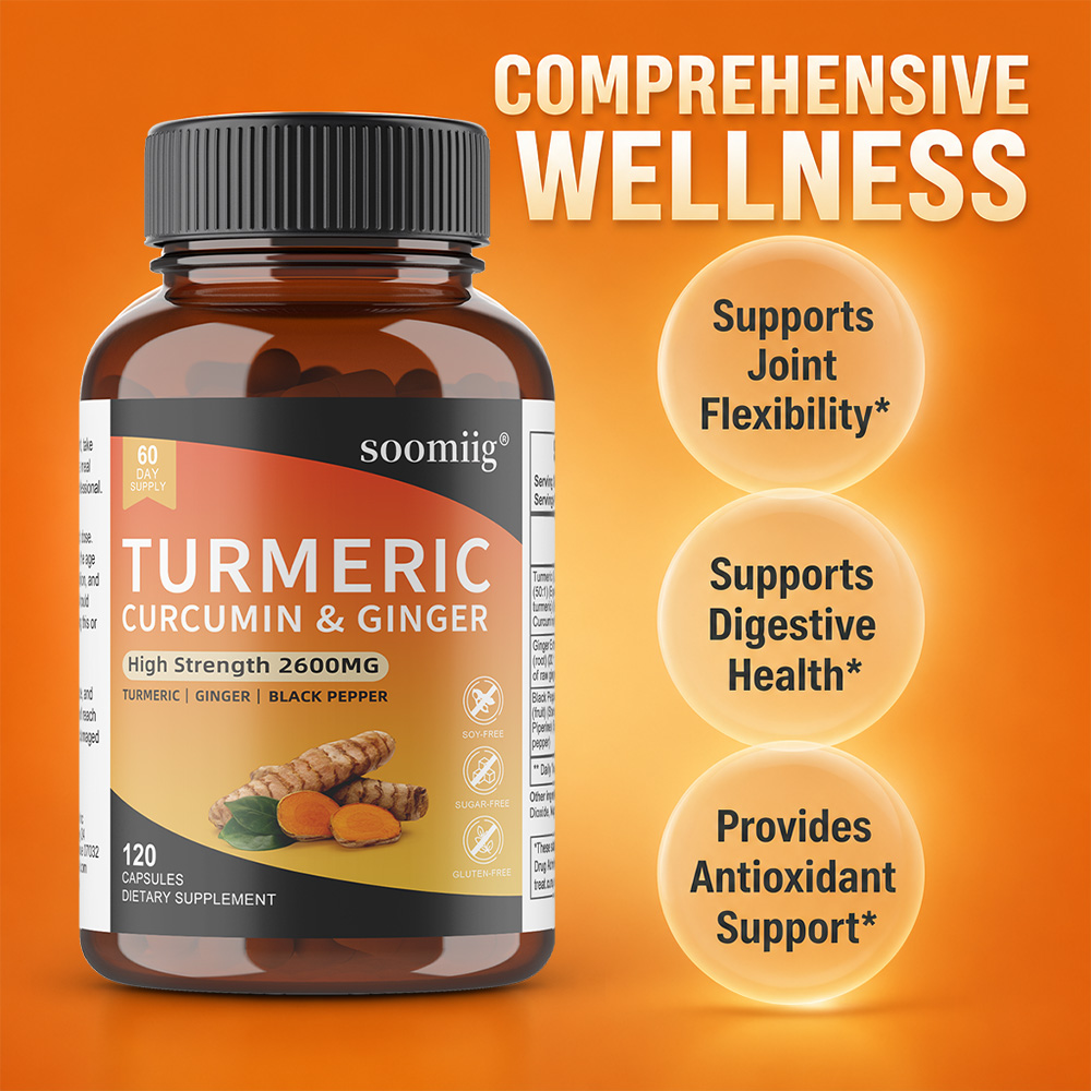 Turmeric Ginger & Black Pepper - Turmeric Curcumin Capsule 评论和价格