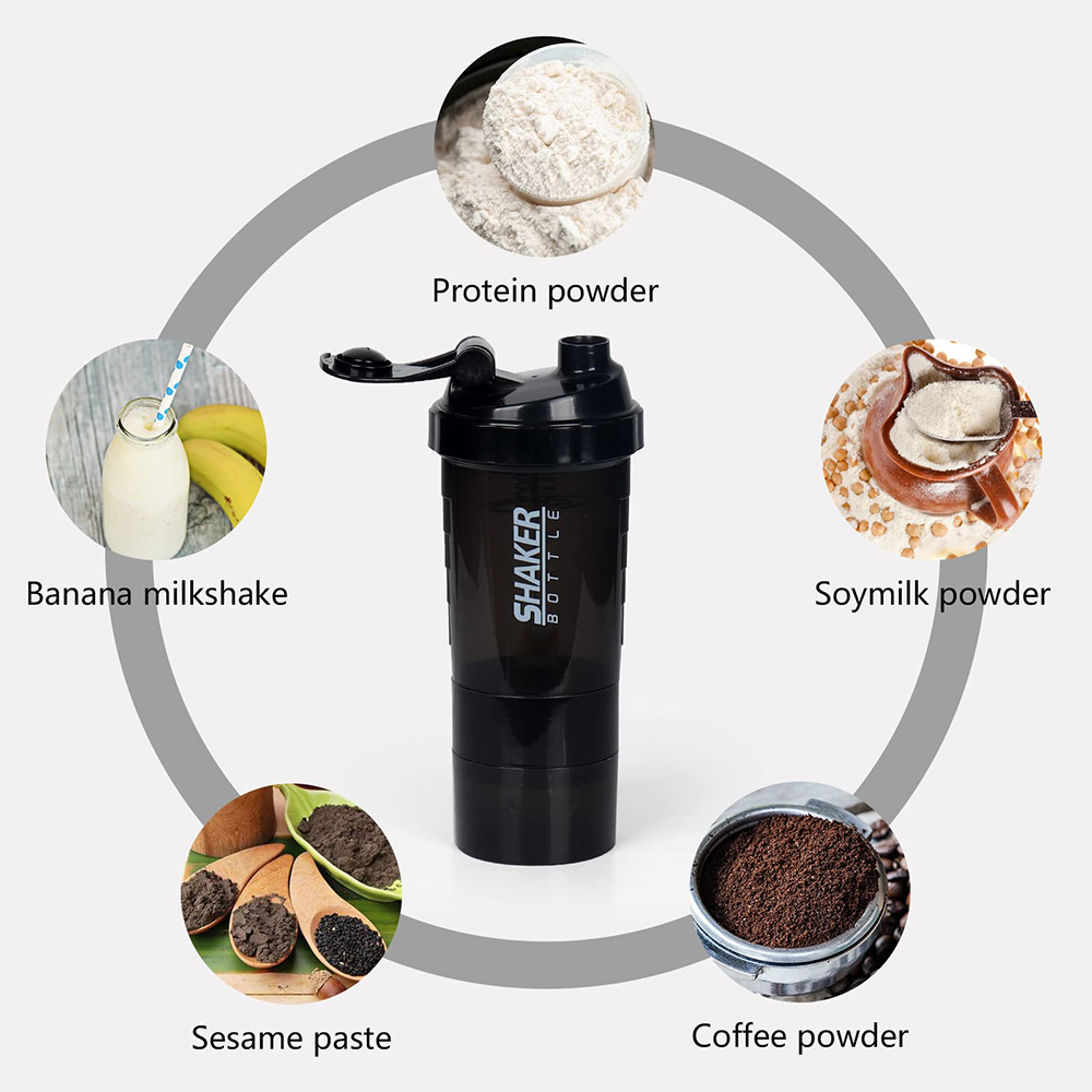 3 Layers Shaker Protein Bottle - Whey Protein Isolate 评论和价格