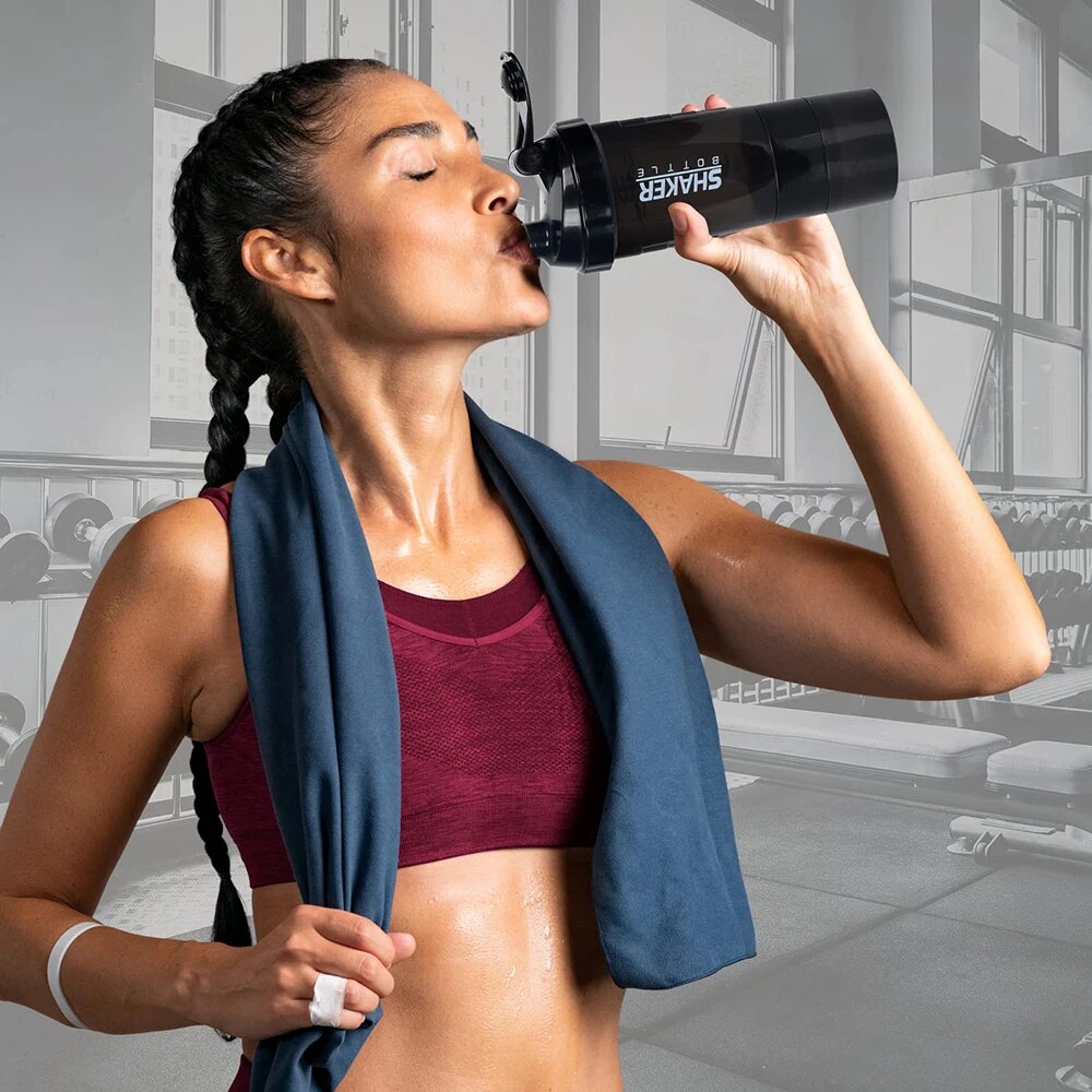 3 Layers Shaker Protein Bottle - Whey Protein Isolate 评论和价格