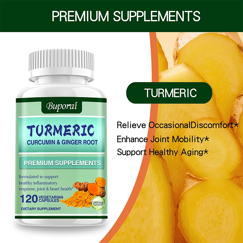Turmeric Curcumin + Ginger Roo - Turmeric Curcumin Capsule 评论和价格