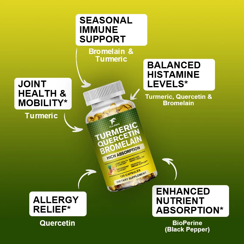 Turmeric Quercetin Bromelain C - Turmeric Curcumin Capsule 评论和价格
